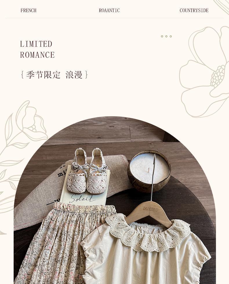Product Introduction of Áo Thun Ngắn Tay Cho Bé Gái, Phong Cách Phương Tây, Phong Cách Mori, Quần Áo Mùa Hè Cho Trẻ Em, Áo Bé Gái, Hàng Mới Về Mùa Hè 2024 2