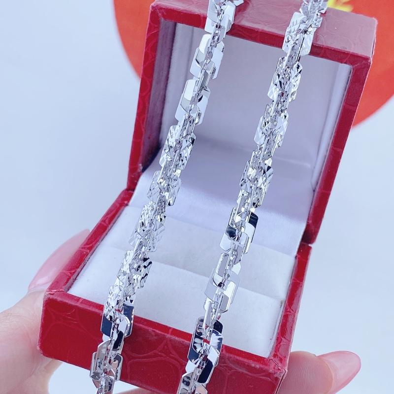 Dây chuyền nữ xoắn trắng 7 chỉ mẫu 2