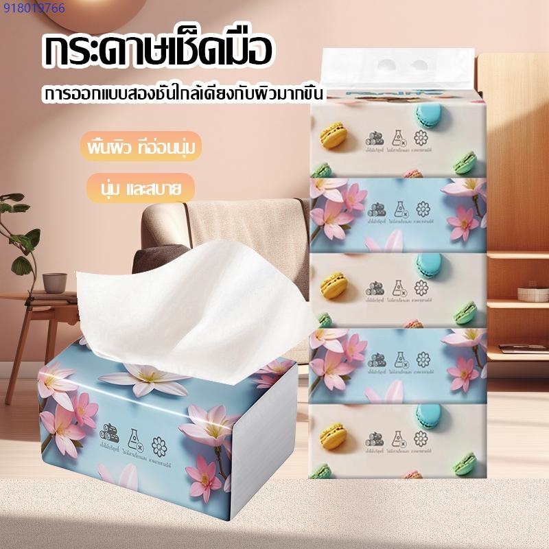 Product Introduction of Guideshoprich COD จัดส่งได้ตลอดเวลา กระดาษทิชชู่เช็ดหน้า 1 หิ้ว 5 ห่อ กระดาษทิชชู่พกพา ห่อยาว นุ่ม หนา ปลอดภัย-178 0
