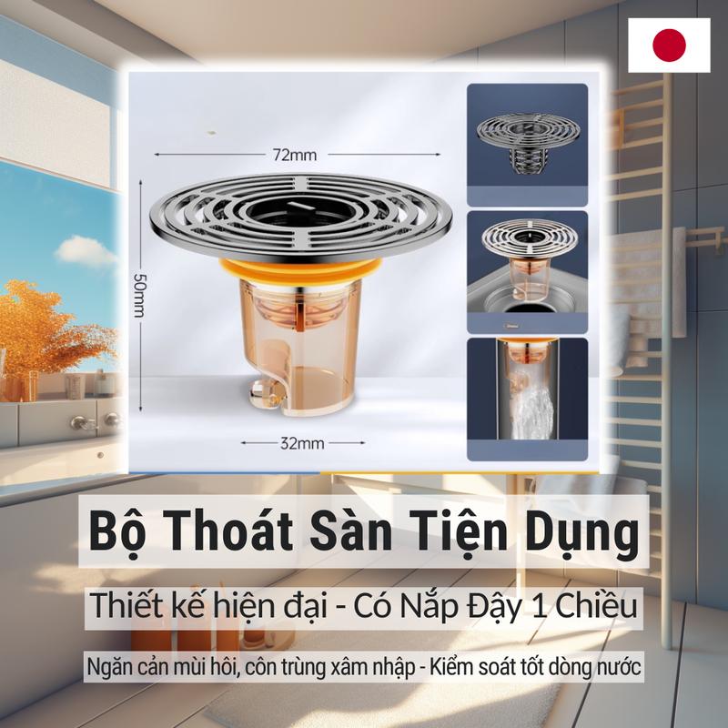 PHỄU THOÁT SÀN NGĂN NGỪA MÙI HÔI, CÔN TRÙNG VƯỢT TRỘI. 1