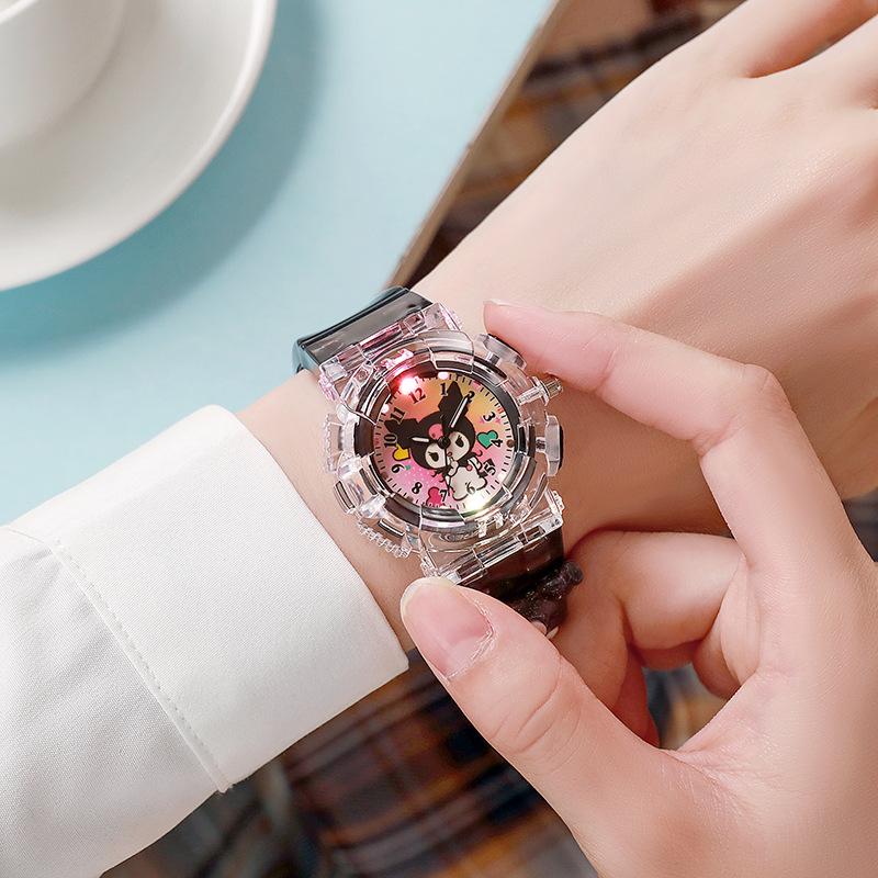 Product Introduction of Children's Watch, Sanrio, LED Illuminated Electronic Watch, Girls' and Students' Watch, Digital Indicator Watch, High-quality Watch, Red Watch 42