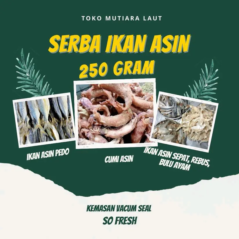 (COD) IKAN ASIN 250GRAM Kering Laut Food