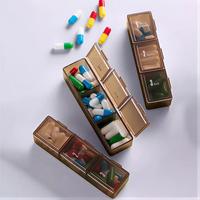 Gambar 【Apligod】Kotak Obat Mini Portable Medicine Pill Box 3 Grid - Cokelat dari Apligod Kota Bekasi 3 Tokopedia