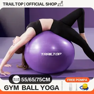New TrailTop Gym Ball Free Pompa Gym Ball Ibu Hamil 65/75cm Bola Yoga Alat Olahraga Terlaris