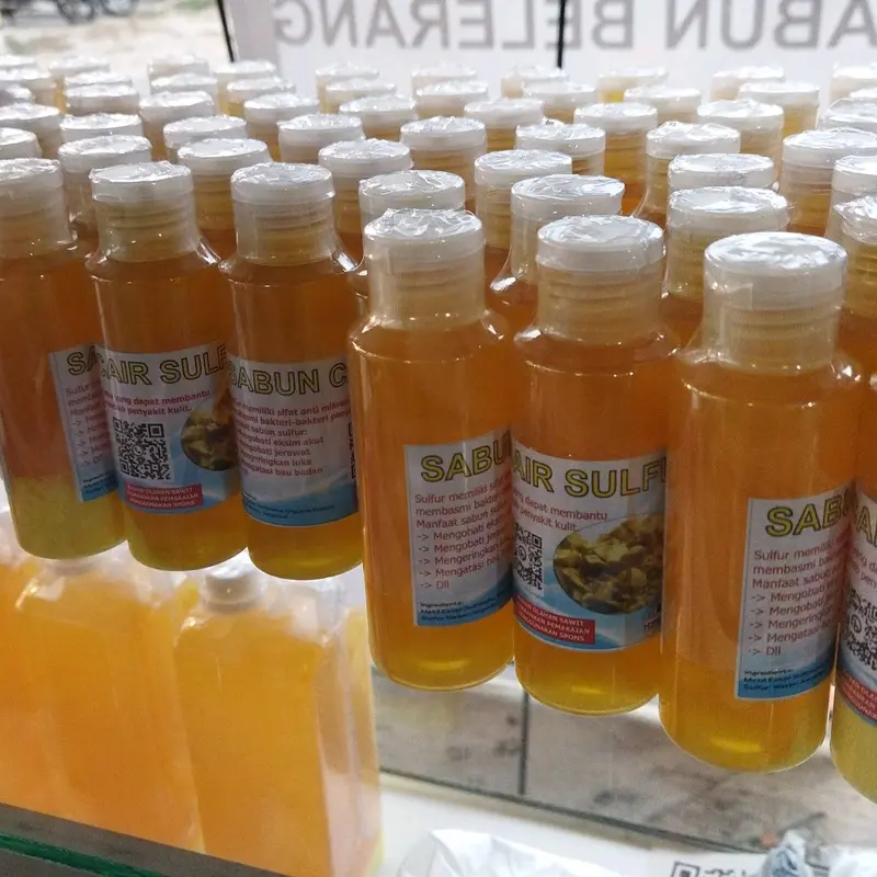 sabun belerang cair original obat kulit isi 5 botol kemasan 100ml cod 1