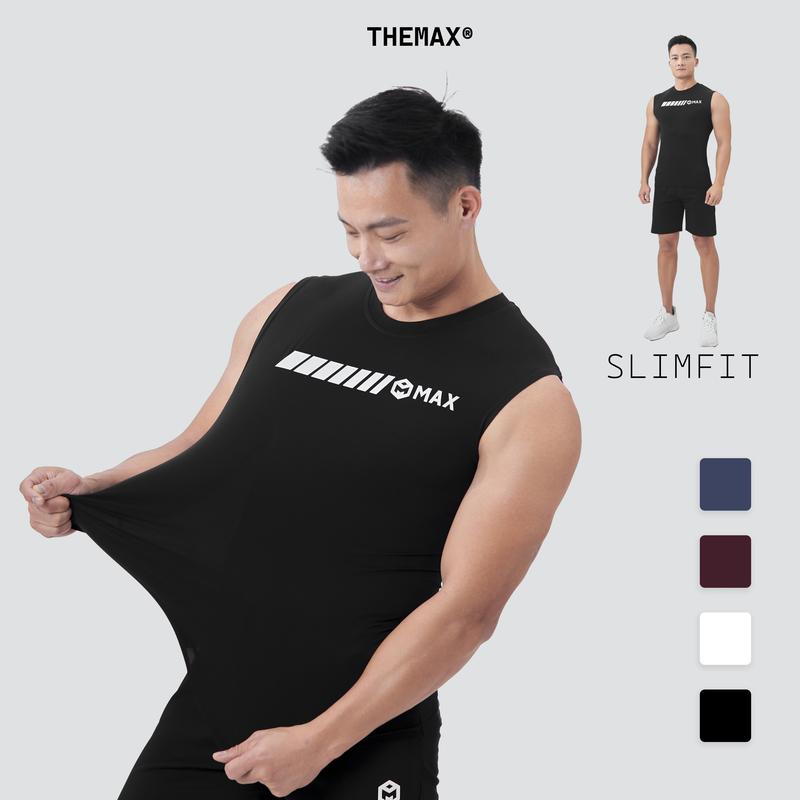 [ combo 2 áo 170K ] Áo ba lỗ sát nách vải thun lụa The Max G02236