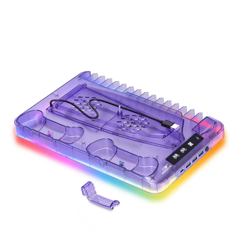 Gaming Console Charging Base, Dual Charging Stand with Earphone Hook, Vertical Cooling Support, Back to School Supplies, Console Accessories for PS5 Controller, Controller Accessories Durable Smartphone 5