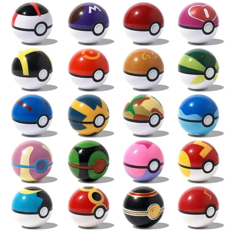 7cm Bola Pokemon Toys,Tokoh Permainan Anime, Pikachu dan Gengar, Raksasa Poket, Anak Patung Rawak, Mainan Kanak-kanak, Plastik