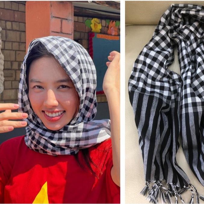 Khăn Rằn Nam Bộ Khổ Lớn Vải Cotton Mềm Mại - Đi Phượt, Du Lịch