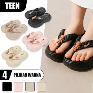 Sandal jelly anak perempuan 2025  Sandal Anak Perempuan  Sandal Jepit Tung-tung Sahur Bahan Karet Import size 30-35