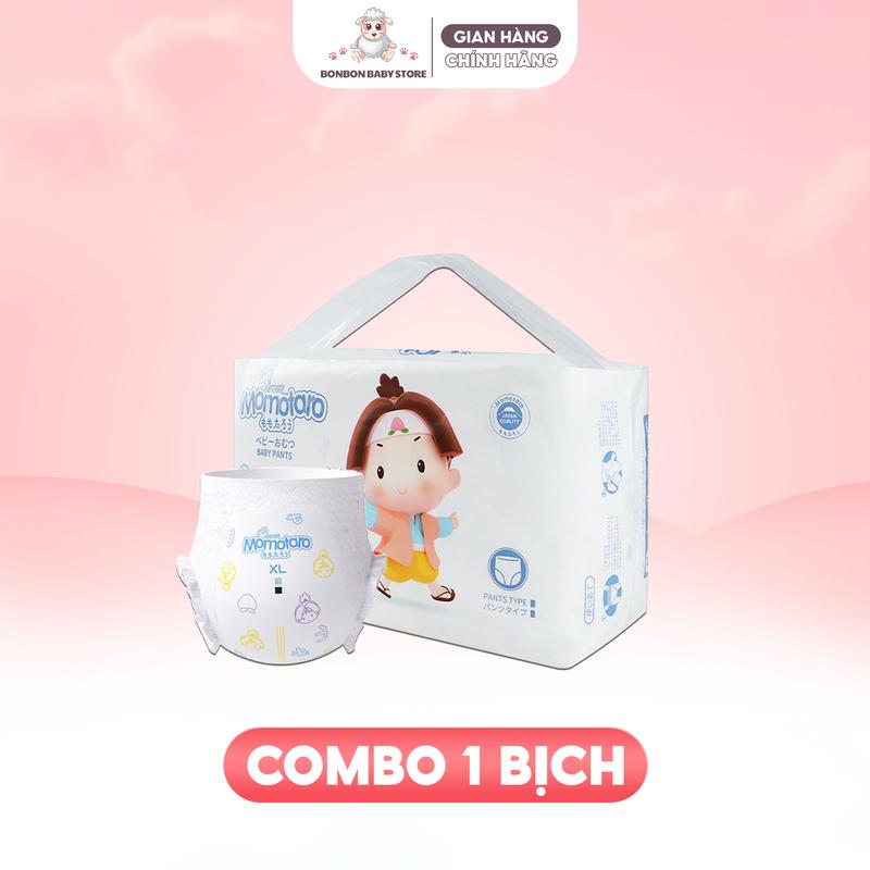   TRI ÂN  1 Bịch MOMOTARO Tã Bỉm Dán Quần Chính Hãng Tiết Kiệm 