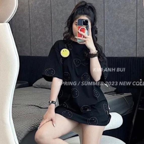 M55 - ÁO PHÔNG KÈM GẤU 13DEMARZO MẶT CƯỜI ĐỦ MÀU Nữ Women