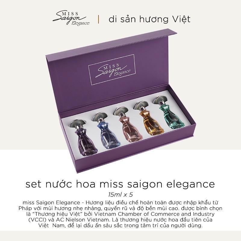 Combo 1 bộ 5chai nước hoa Miss Sài Gòn 15ml*5chai Perfume