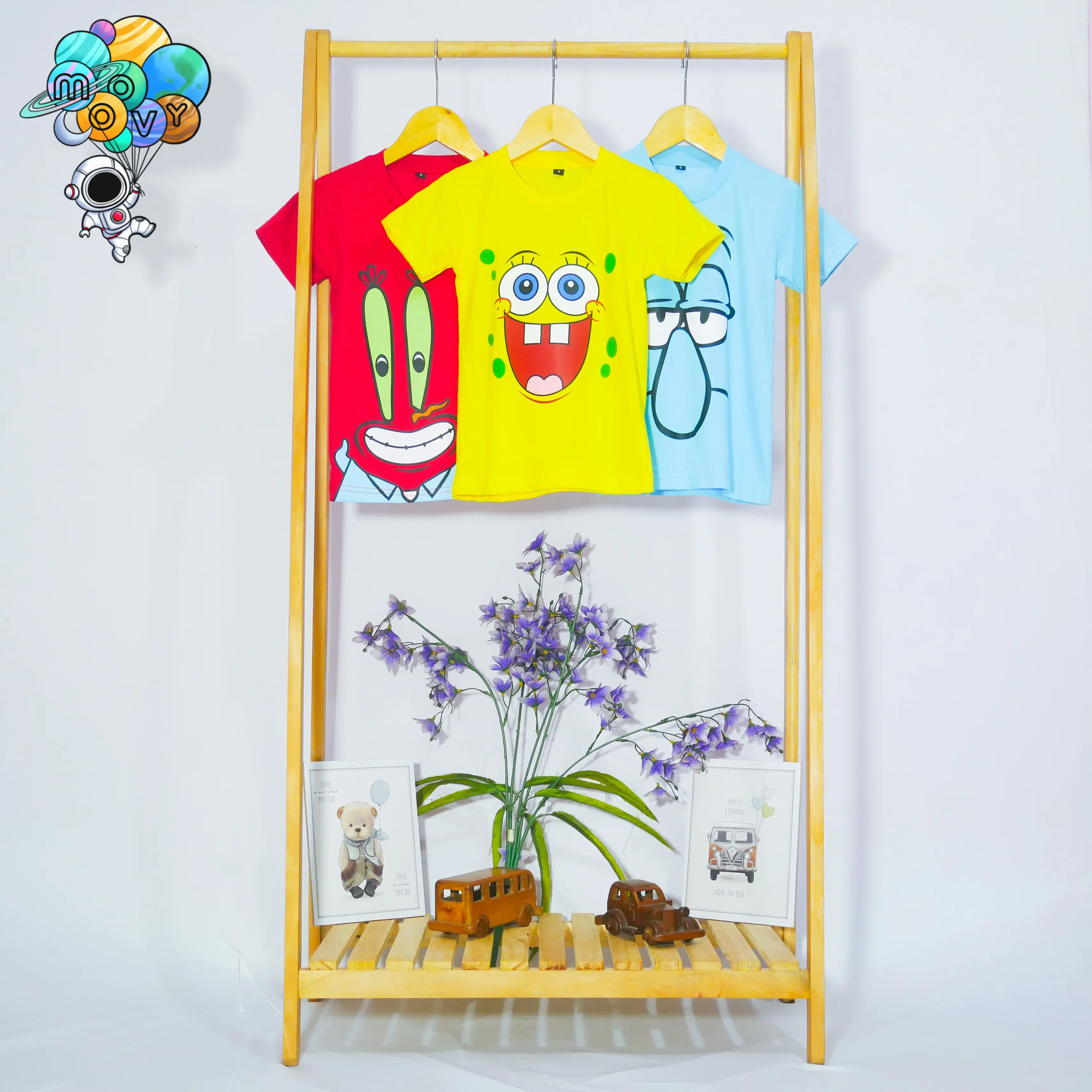 Pakaian Anak Usia 1 - 8 Tahun Motif Kartun Nickelodeon Spongebob Bahan Cotton Combed 30 Sablon Plastisol