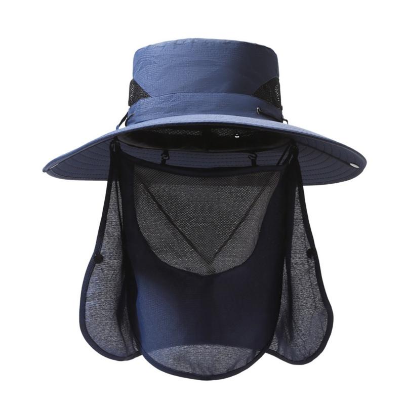 Product Introduction of Fashion 360 Degrees Protection Sun Hat Anti-UV Sunscreen and Shading Agricultural Work Hat Removable Face Mask Protect Neck Fishing Cap Summer 19