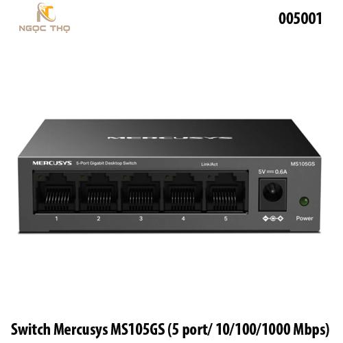 Chia mạng Mercusys MS105GS (5 port/ 10/100/1000 Mbps) - Switch Mercusys MS105GS (5 port/ 10/100/1000 Mbps) 1
