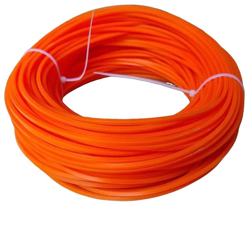 1kg Cước cắt cỏ phạt cỏ màu xanh - cam, dây vuông loại 4,0 - 3,5 - 3,0 mm hàng xuất Thuỵ Điển phạt cực sắc, ngọt cỏ