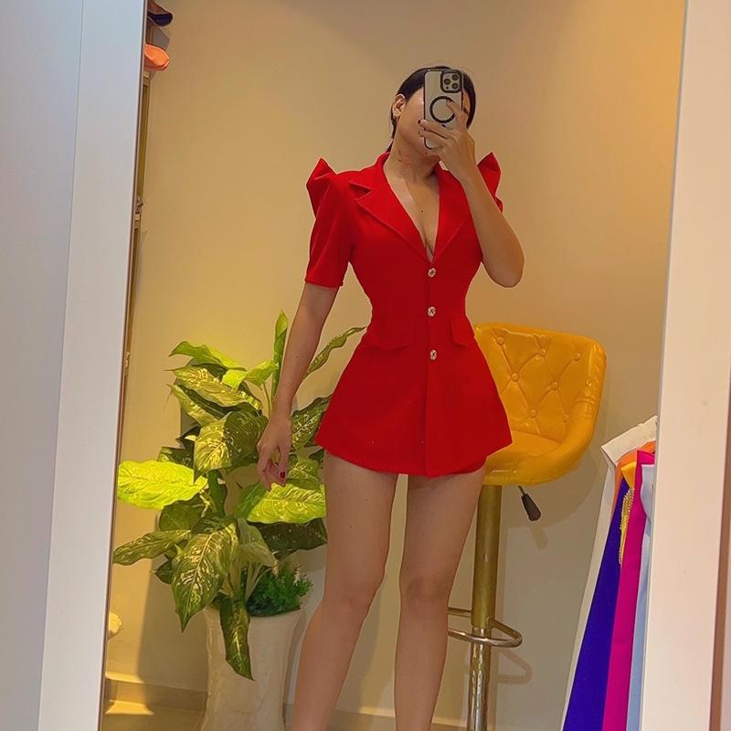 Bộ vét tay ngắn ( ao vet + quan shot ) hình thật 2