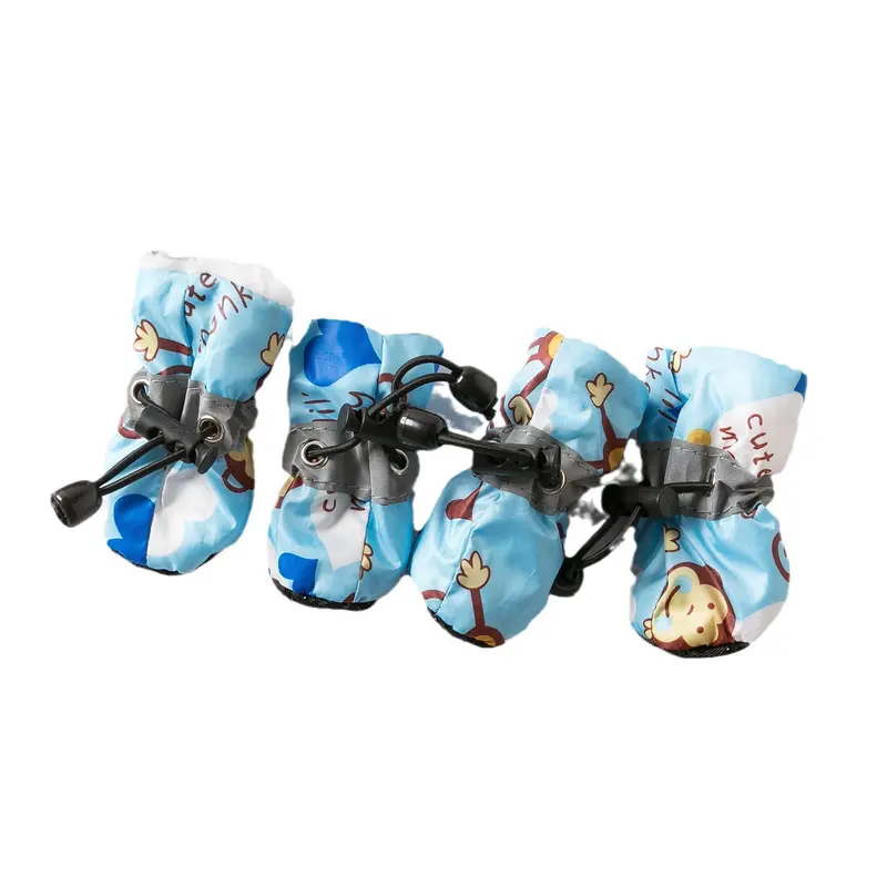 Giày cho chó, đế mềm, dành cho chó Con và trẻ mới biết đi, không trơn trượt, có lớp phủ giày cho thú cưng, ủng đi mưa, thích hợp cho Poodle Booties, giày cho thú cưng dép  cho áo  chó cầm dao 4