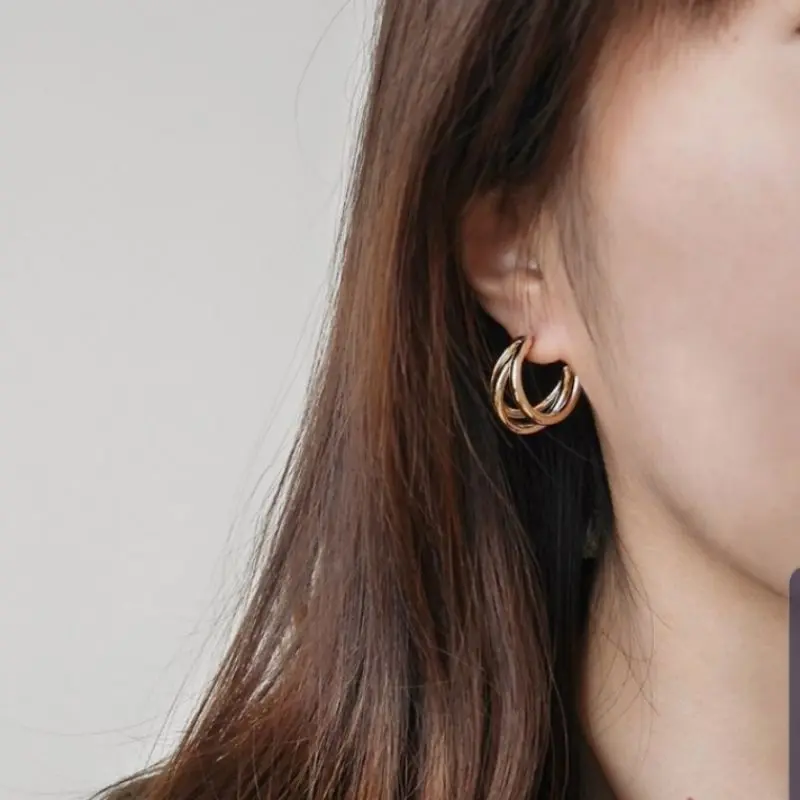 Minzo Anting Wanita Korea Giwang Aksesoris Perhiasan Imitasi Earrings Gaya Vintage Bohemian 2