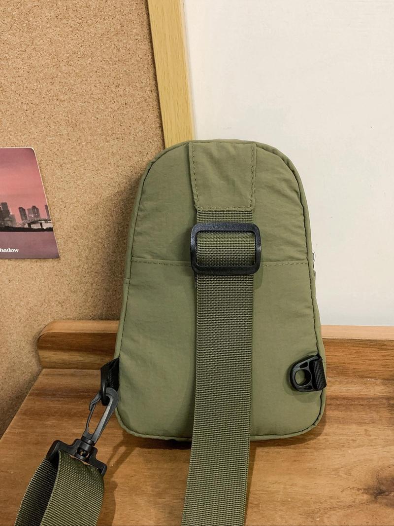 Product Introduction of Fashionable Lightweight Minimalist Compact Zipper Sling Bag, Casual Versatile Phone Bag for Women & Men, Trendy All-match Crossbody Chest Bag for Daily Used 6