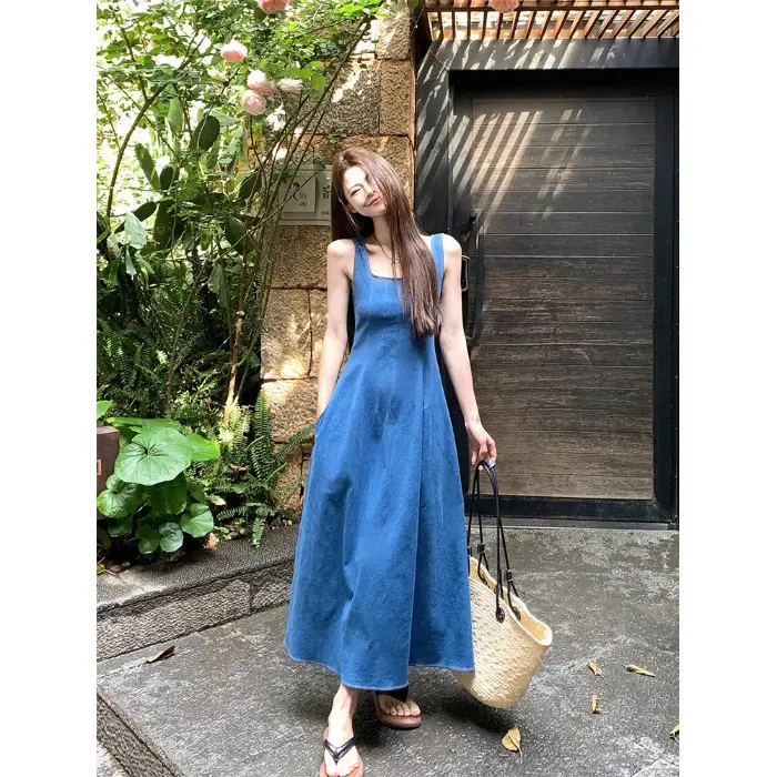 denim dress philippines womens elegant denim dress fit button closure