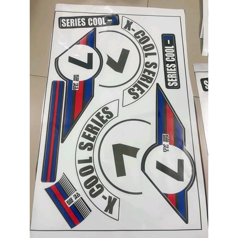 Bộ tem 3 lớp loại xịn dán xe điện Xmen 1 năm không bong