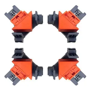 VAHIGCY Penjepit Sudut Kayu 90 Derajat 4PCS Multifungsi - AT8809 Alat DIY untuk Pengrajin & Tukang dengan Material ABS & PE