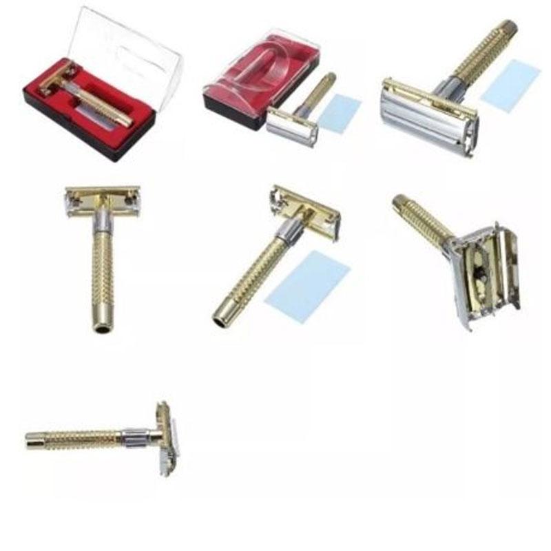Product Introduction of Manual Shaver For Men Classic Stainless Steel Safety Razor Shaver With Brush And Box P7F3 25