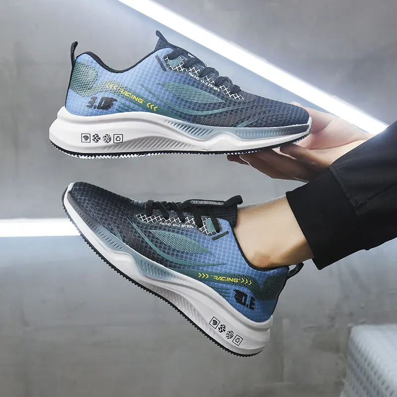 Athletic Running Shoes, Ultra Light, Breathable, Shock Absorbing, Soft Sole, For Middle School Students, Men's Sneakers, New Arrivals For Season Exercise Sport Fitness Running