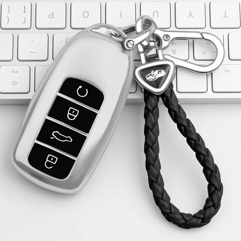 Car Remote Key Case for Tiggo 8 Plus TPU Key Case, 2021Tiggo 8 Plus Chery Arrizo 5 Plus Car Keychain