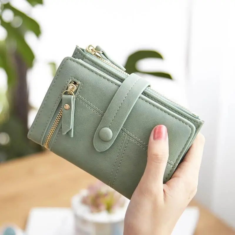 Ví ngắn cho nữ, Thiết kế gấp ba lần đa năng, Ví đựng nhiều thẻ, Thích hợp cho phụ nữ 6