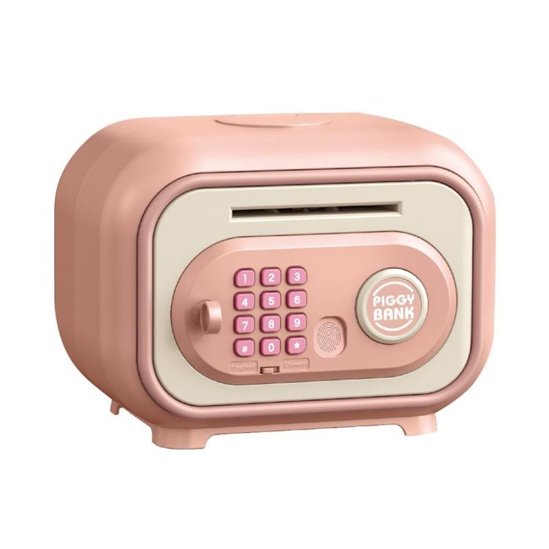 Product Introduction of Coins Cash Safe Box Password Lock Bank Safe Box Fingerprint Storage Box Children Money Boxes Safe Box Money Box ATM Savings Box Children/Kids 19