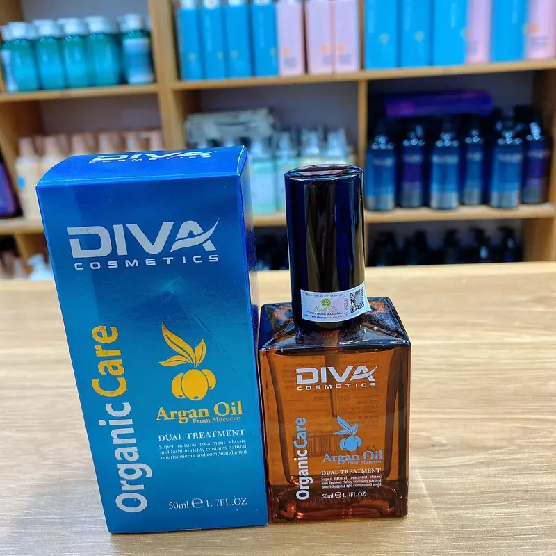 Tinh dầu dưỡng tóc uốn Diva Argan Oil 50ml chính hãng giữ nếp bóng mượt 2