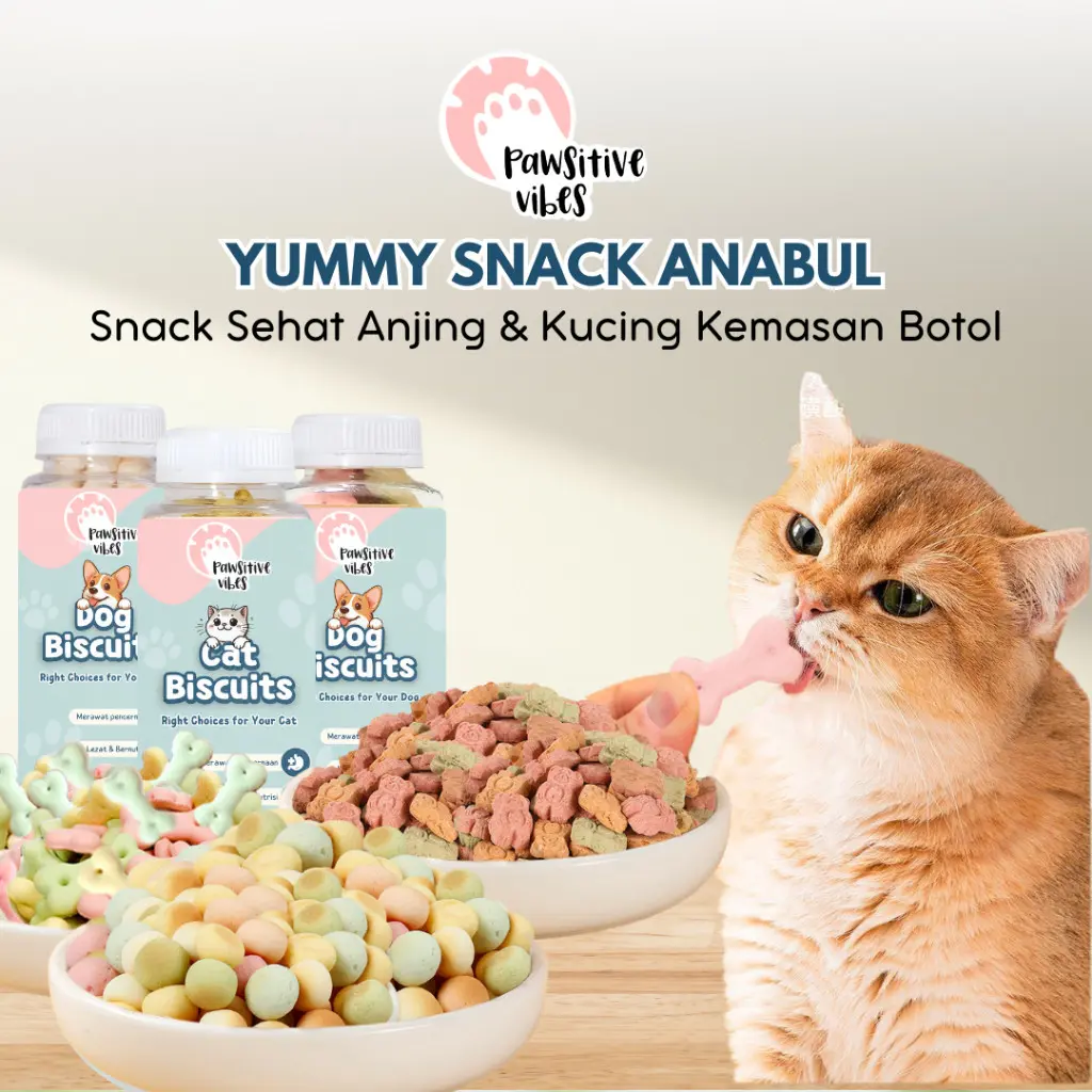 Snack Anjing Kucing - Freeze Dried Chicken Cubes - Biskuit Snack Hewan Peliharaan - Dog Treats Snack Pembersih Gigi Anjing Kemasan Botol