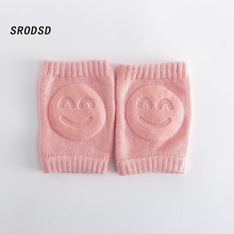 Baby Knee Pads for Crawling, Cartoon Smile Pattern Knee Protectors 1