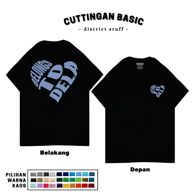 Districtstuff Kaos Custom Bucin Belongs To Oversized 1