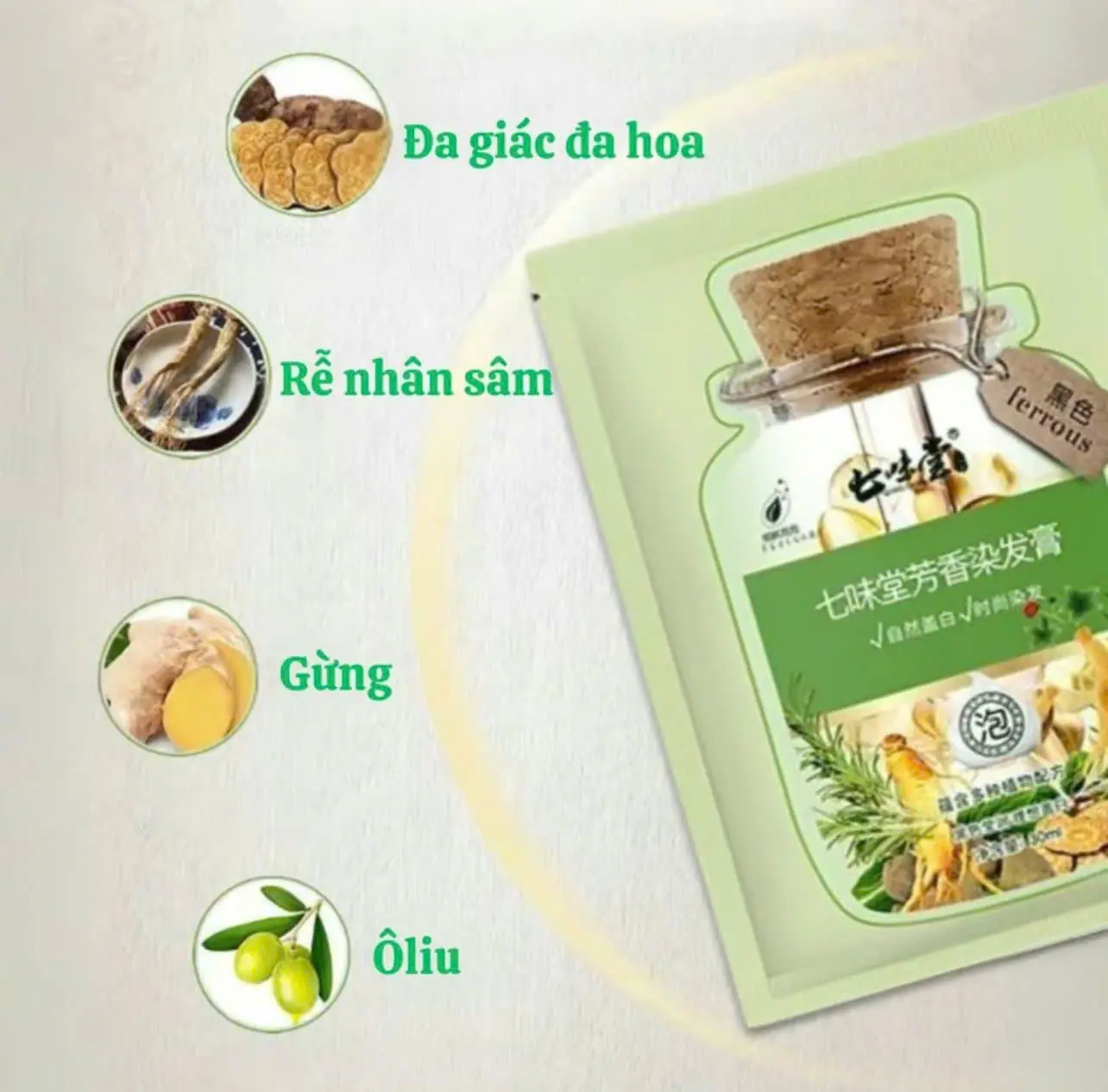 Combo 2 Hộp Dầu Gội Bạc Nhuộm Tóc Thảo Dược 2 Trong 1 - Nuôi Dưỡng Tóc Chắc Khỏe - Đổi Màu Tóc Nữ Women