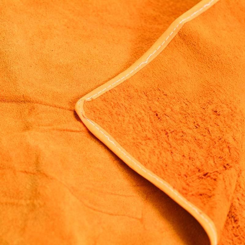 Product Introduction of Wear Resistance Thermal Insulation Cow Leather Welding Apron Safety Flame Resistant Anti Scalding Aprons Welder Protective Aprons Welder Protection 9