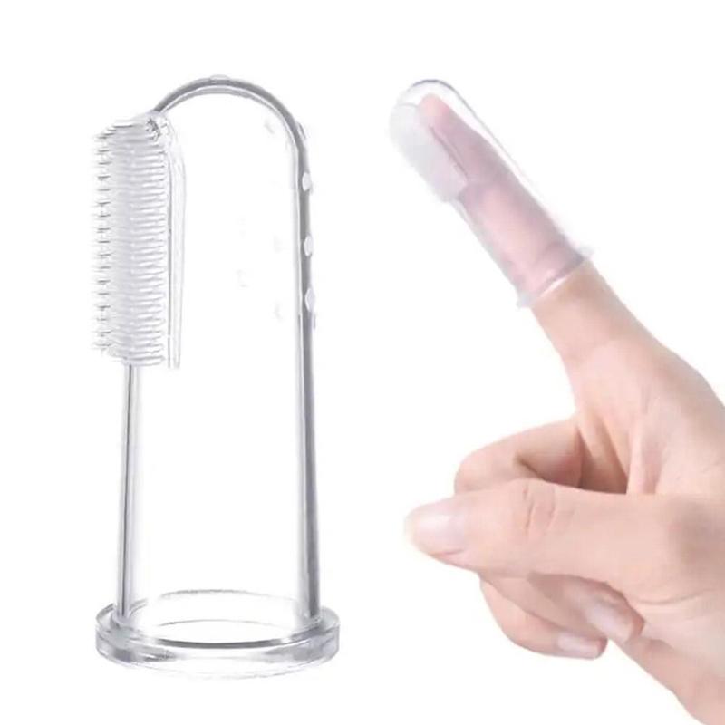 Product Introduction of Pet Finger Toothbrush Silicone Toothbrush Dog Cat Finger Brush Finger Pet Supplies Toothbrush J4N5 30