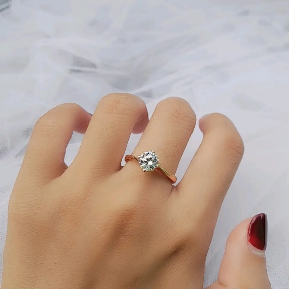 Cincin Wanita Xuping Soliter Mata 1 Size 6 7 C935