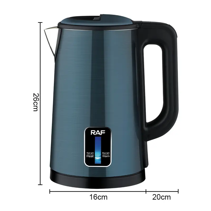 Ấm đun siêu tốc 2.5L 2000W RAF R.7916B Bình Đun Nước Ấm Siêu Tốc 6