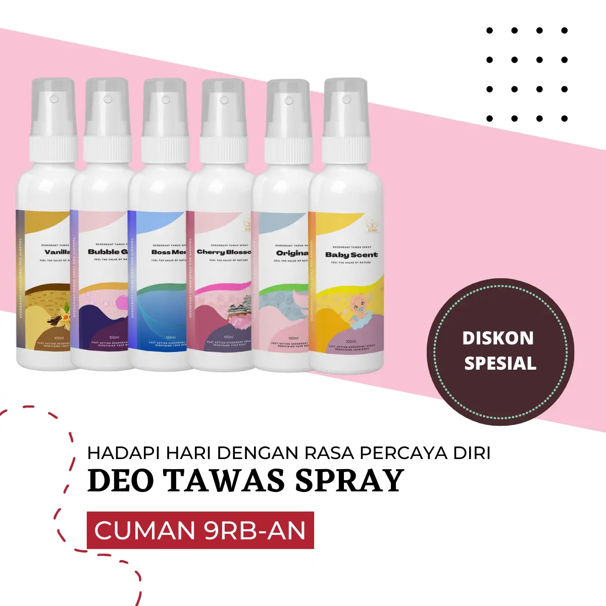 Tawas Spray Deodorant 100ml deodorant tawas Cair
