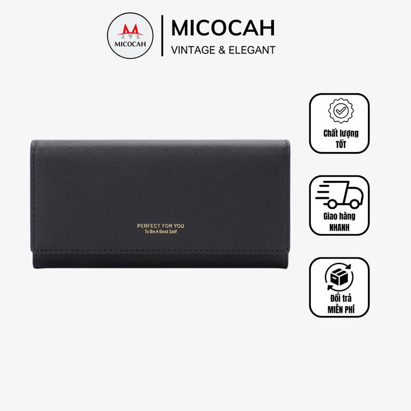 Ví Nữ Dài Cầm Tay Đựng Tiền Nhiều Ngăn Dự Tiệc Da Xước PFY31 Hình Chữ Nhật Wallet