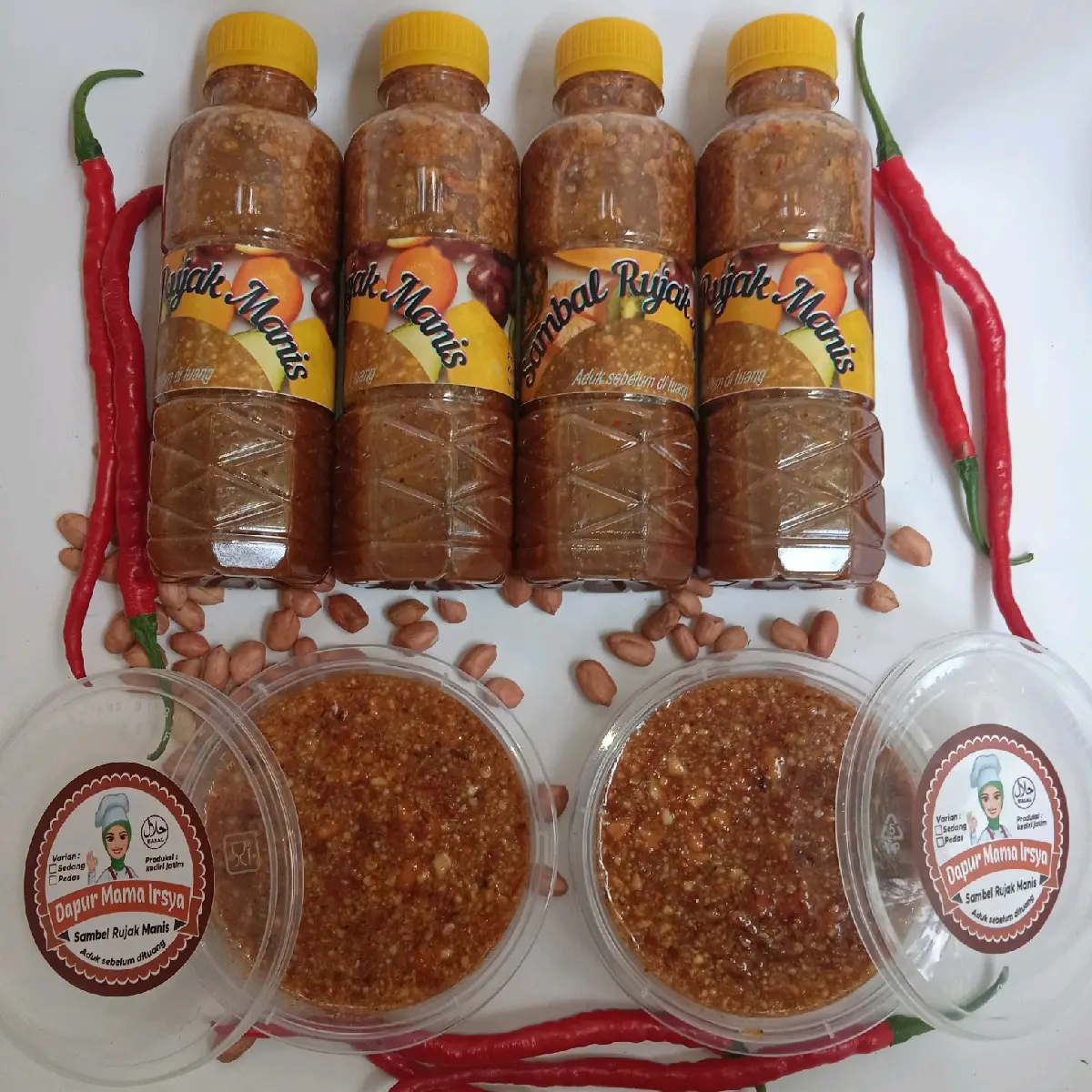 SAMBAL RUJAK MANIS FULL KACANG Pedas