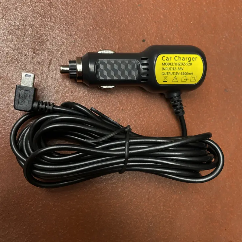 Tẩu cấp nguồn camera hành trình, 5V-3.5Ah, Chân Mini USB, Tích hợp 2 cổng USB sạc điện thoại và các thiết bị điện tử khác, đầu vuông 2