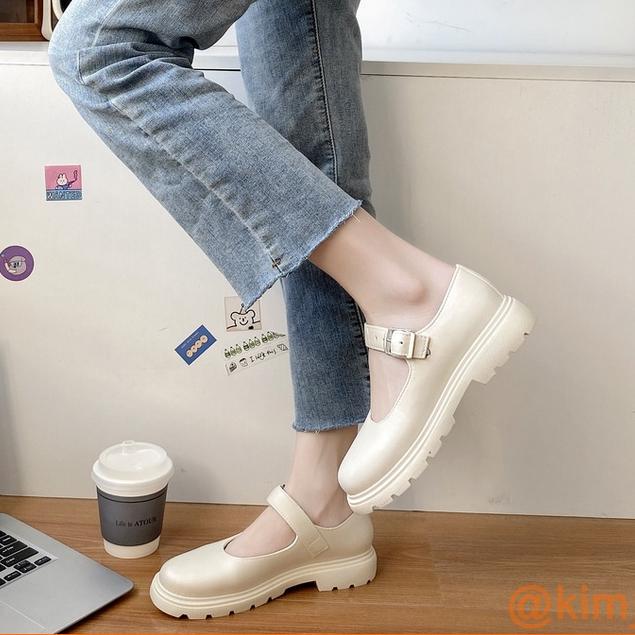 Giầy búp bê phong cách Mary Jane Oxford thời trang êm chân cá tính Nữ 7