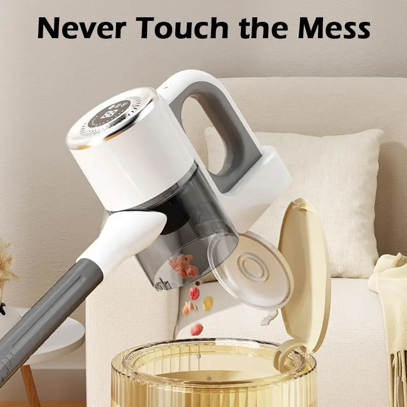 Cordless Vacuum Cleaner, Stick Vacuum with LCD Display, Lightweight Handheld Vacuum for Pet Hair, Floor, Carpet, Rechargeable Vacuum Cleaner for Home, Home Essentials 8