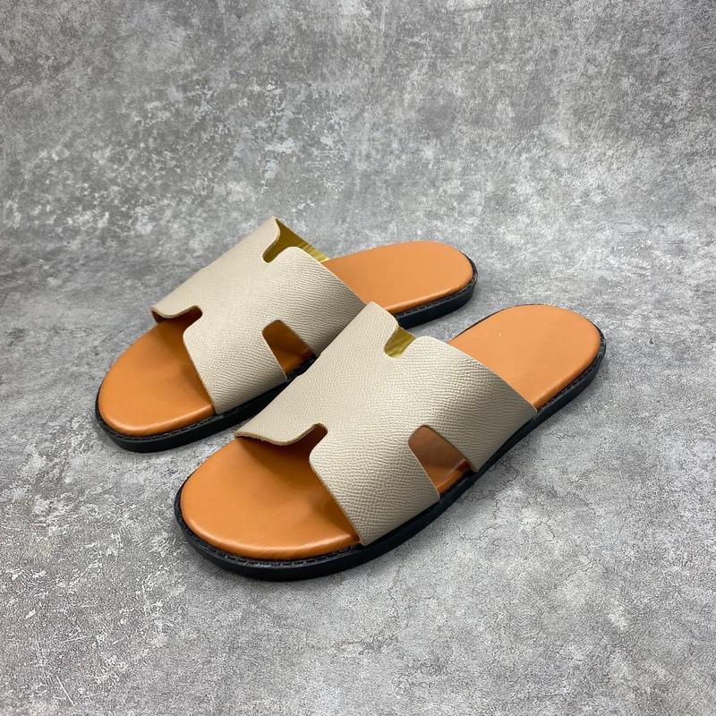 Dép Chữ H Quai Ngang Sang Trọng Dễ Phối Đồ - DéP Slipper Đế Bằng Cao Su Sandal Đồng Quai Da - Size 38-43 6