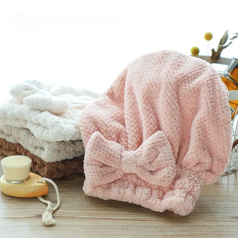 Mũ Tóc Khô, Dễ Thương, Dài, Hấp Thụ Nước, Nhanh Khô, Khăn Lau Tóc Khô, Mũ Tắm Nhanh Khô Nhà Tắm Khăn Tắm 3